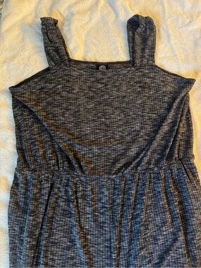 BOBEAU Blue Marbled Square Neck Tank Sleeveless Pant Jumpsuit | SIZE: 2X